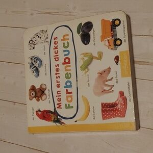 GERMAN Mein Erstes Fislckes Farbenbuch Baby Board Book About Colors